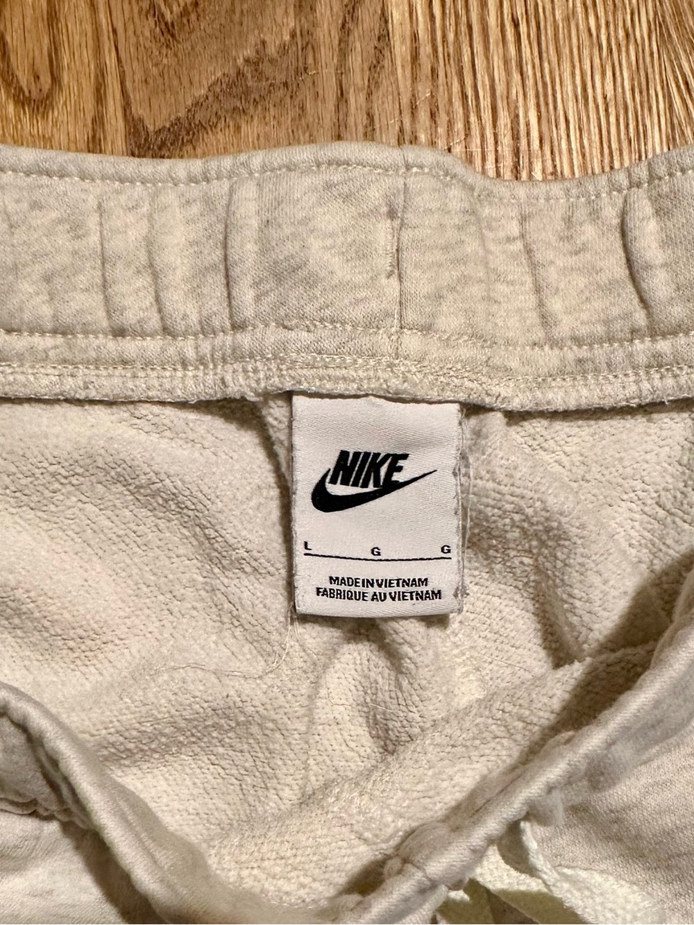 Nike Cream Cozy Fleece Sweatpants - Picture 3 of 4